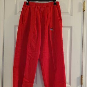 Miro red cotton pants- Cancun sz L
